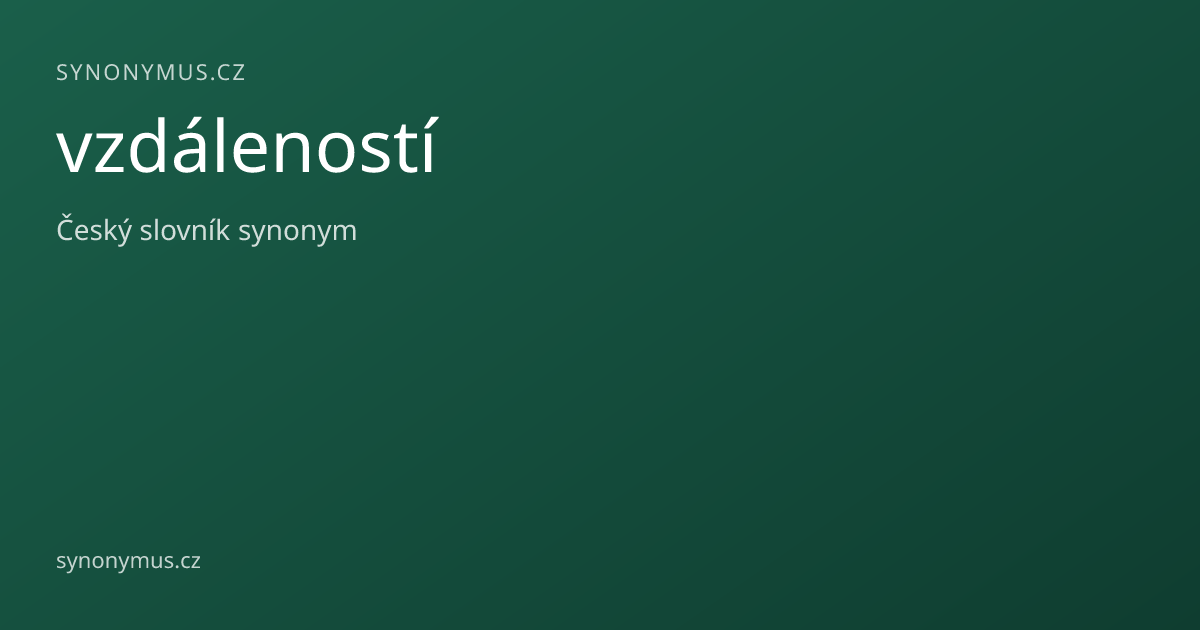 Náhled odkazu: vzdáleností