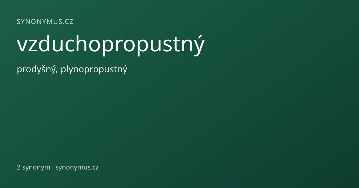 Náhled odkazu: vzduchopropustný