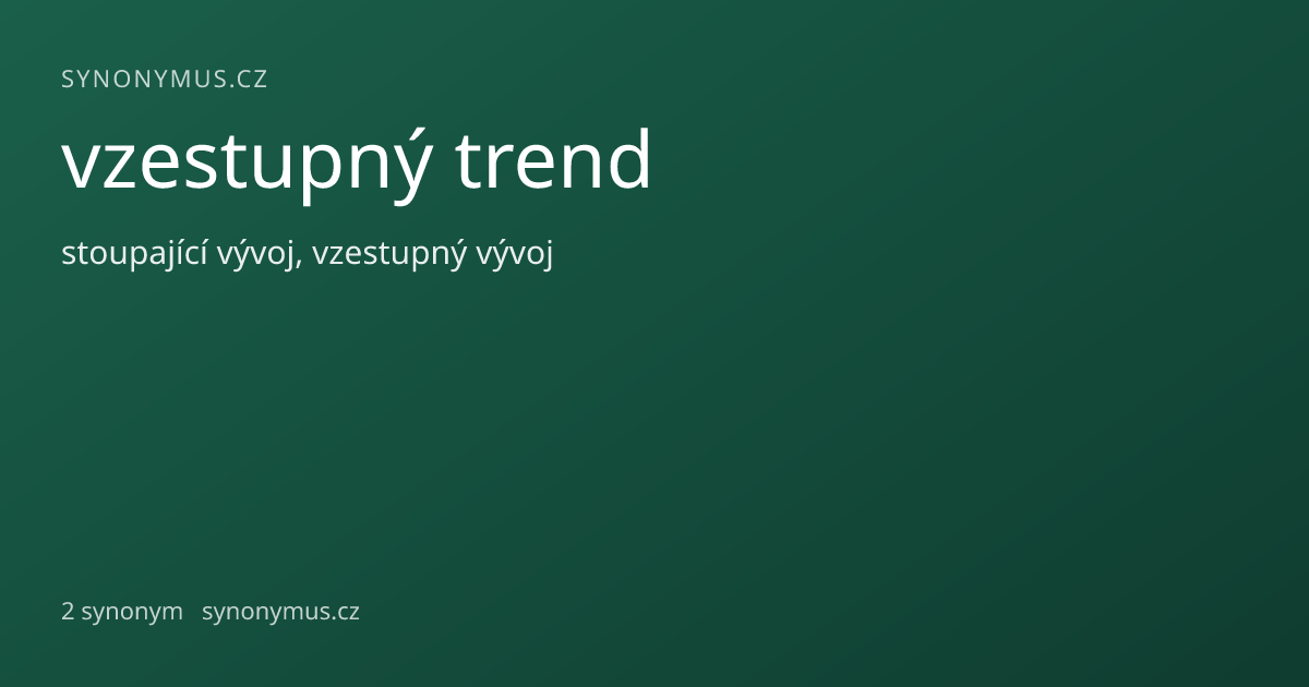 Náhled odkazu: vzestupný trend