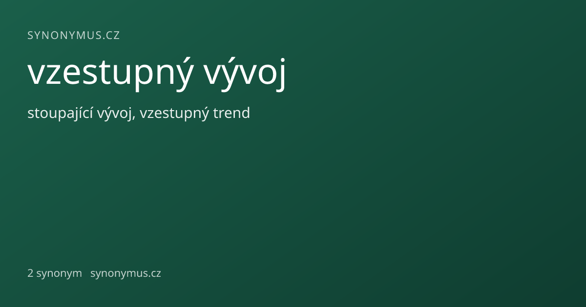 Náhled odkazu: vzestupný vývoj