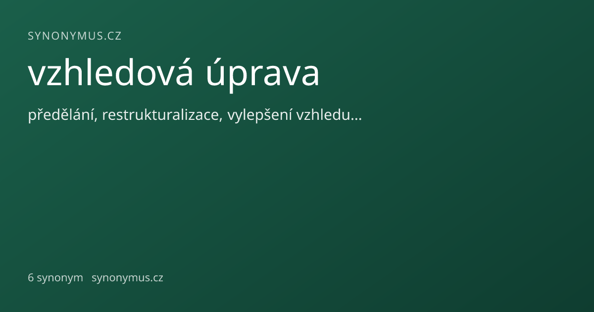 Náhled odkazu: vzhledová úprava