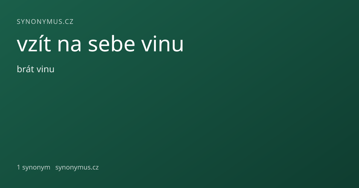 Náhled odkazu: vzít na sebe vinu