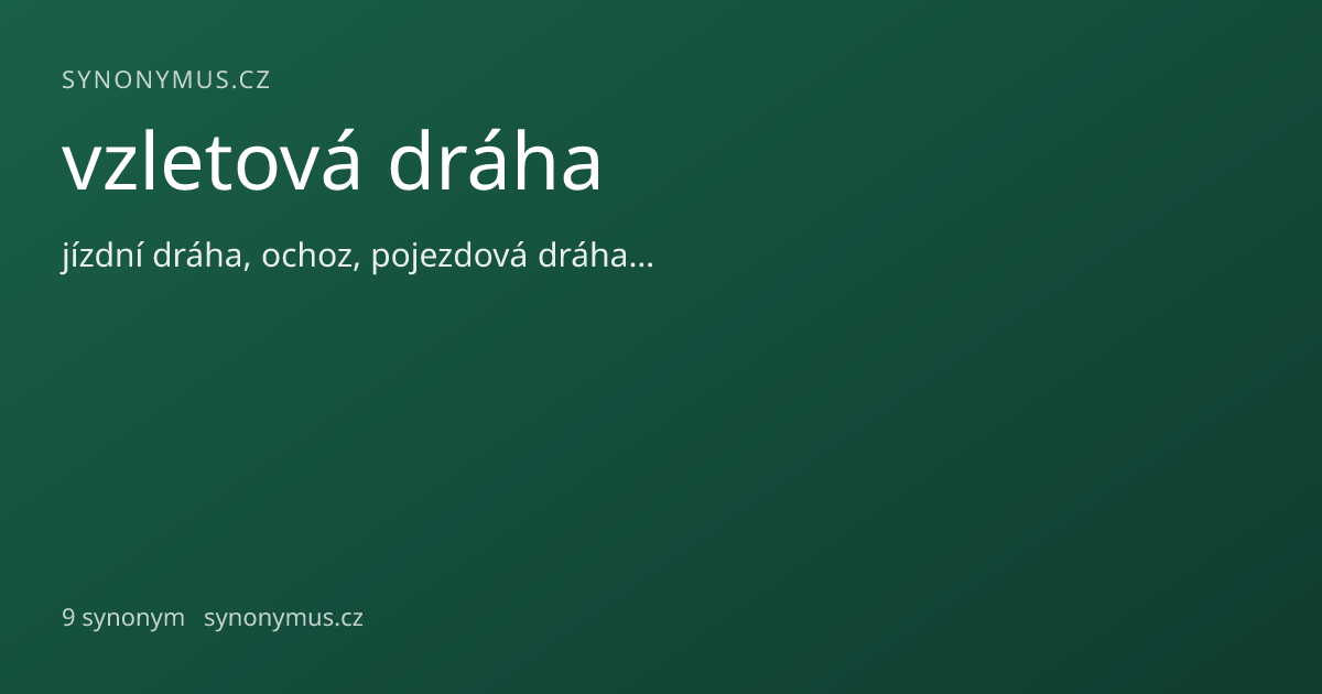 Náhled odkazu: vzletová dráha