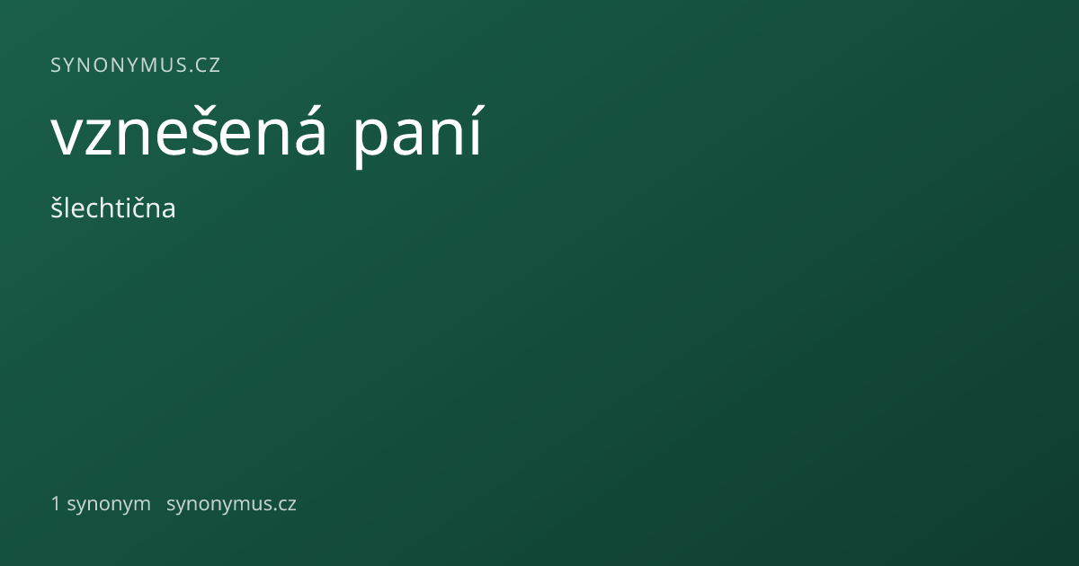 Náhled odkazu: vznešená paní