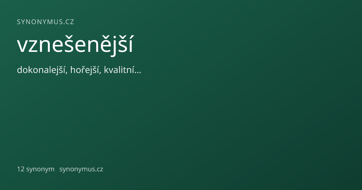 Náhled odkazu: vznešenější