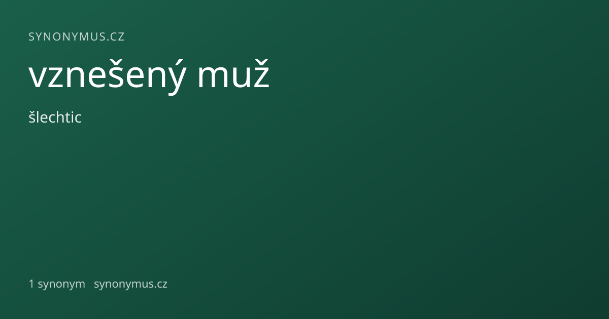 Náhled odkazu: vznešený muž