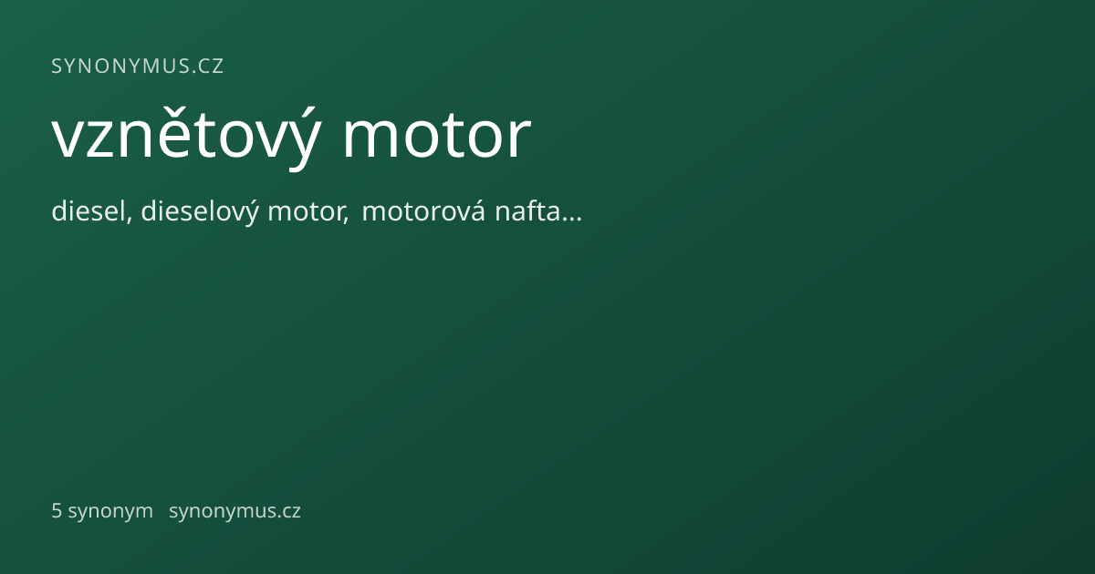 Náhled odkazu: vznětový motor
