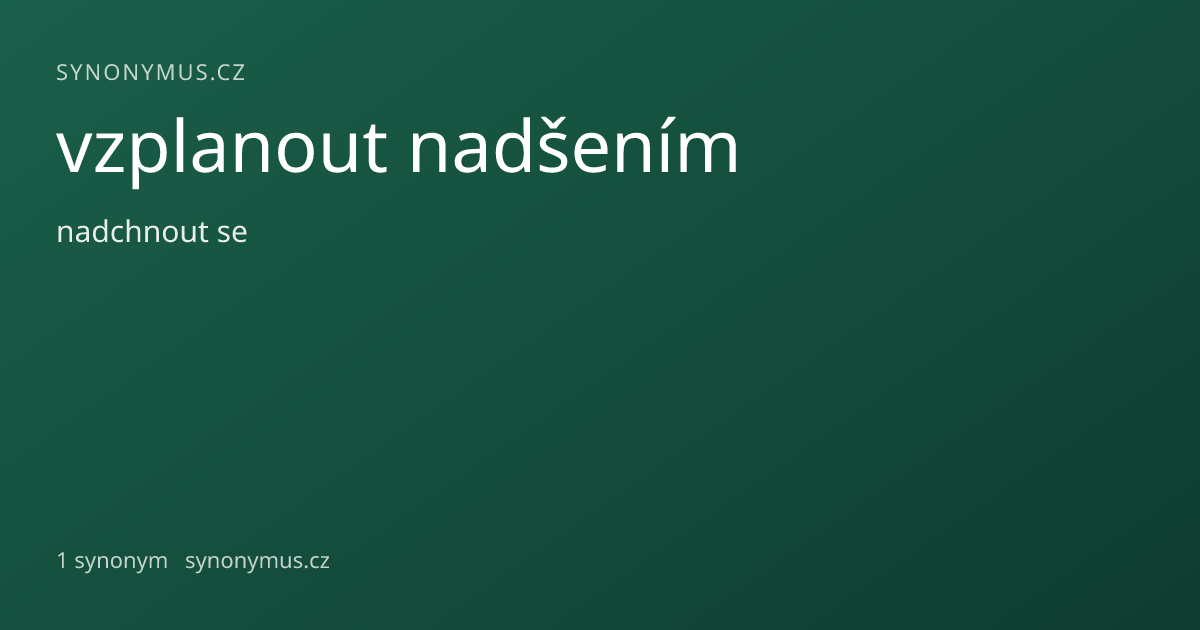 Náhled odkazu: vzplanout nadšením
