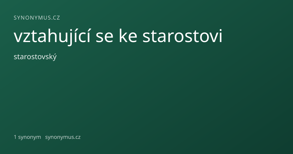 Náhled odkazu: vztahující se ke starostovi