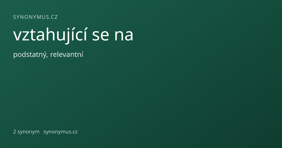 Náhled odkazu: vztahující se na