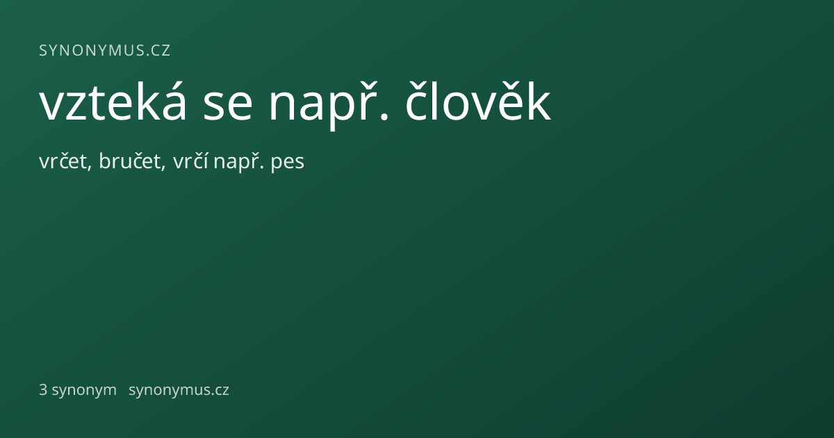 Náhled odkazu: vzteká se např. člověk