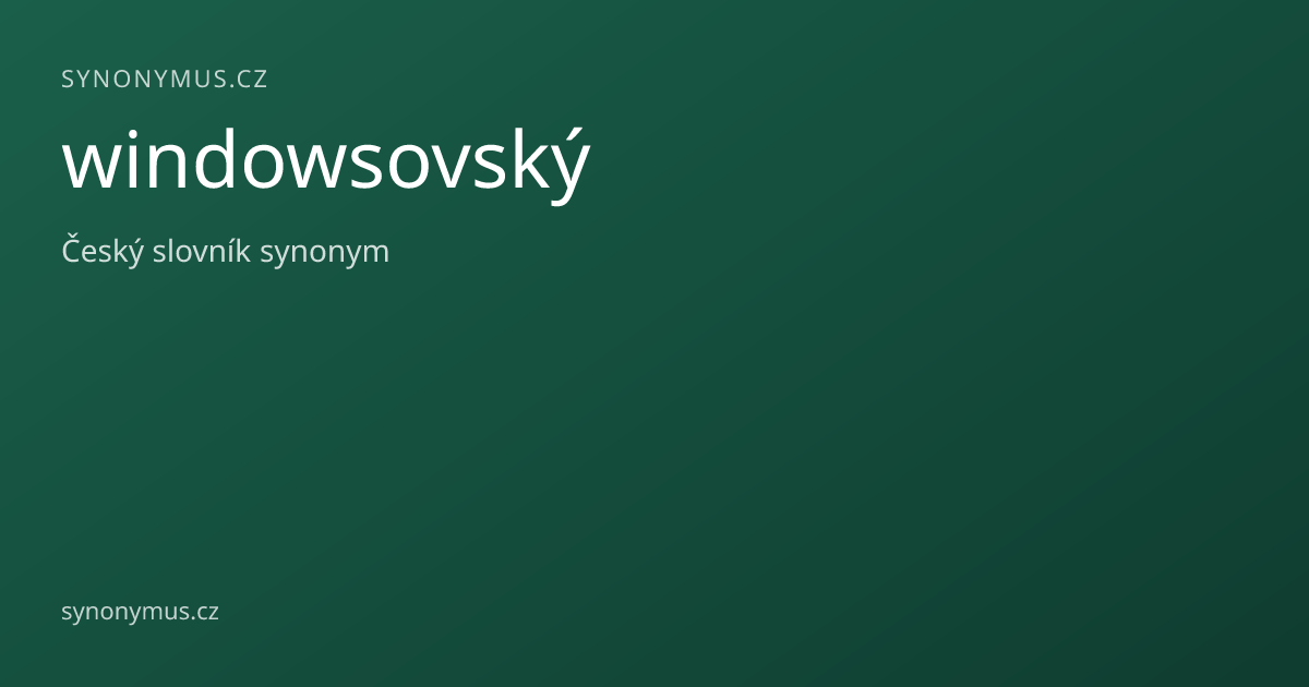 Náhled odkazu: windowsovský