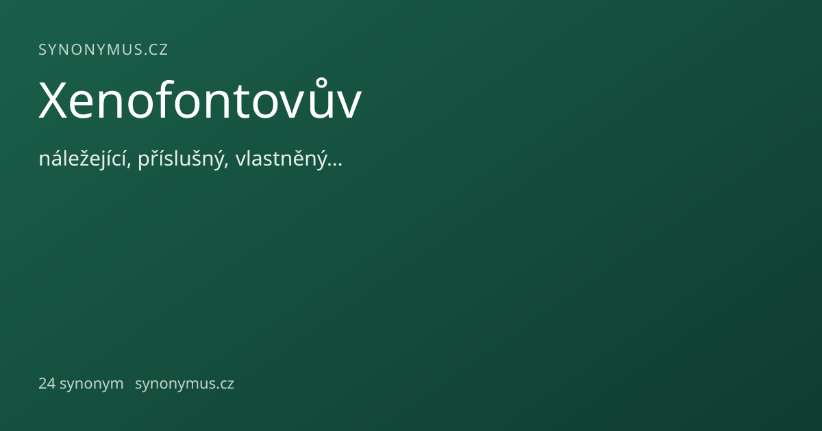 Náhled odkazu: Xenofontovův