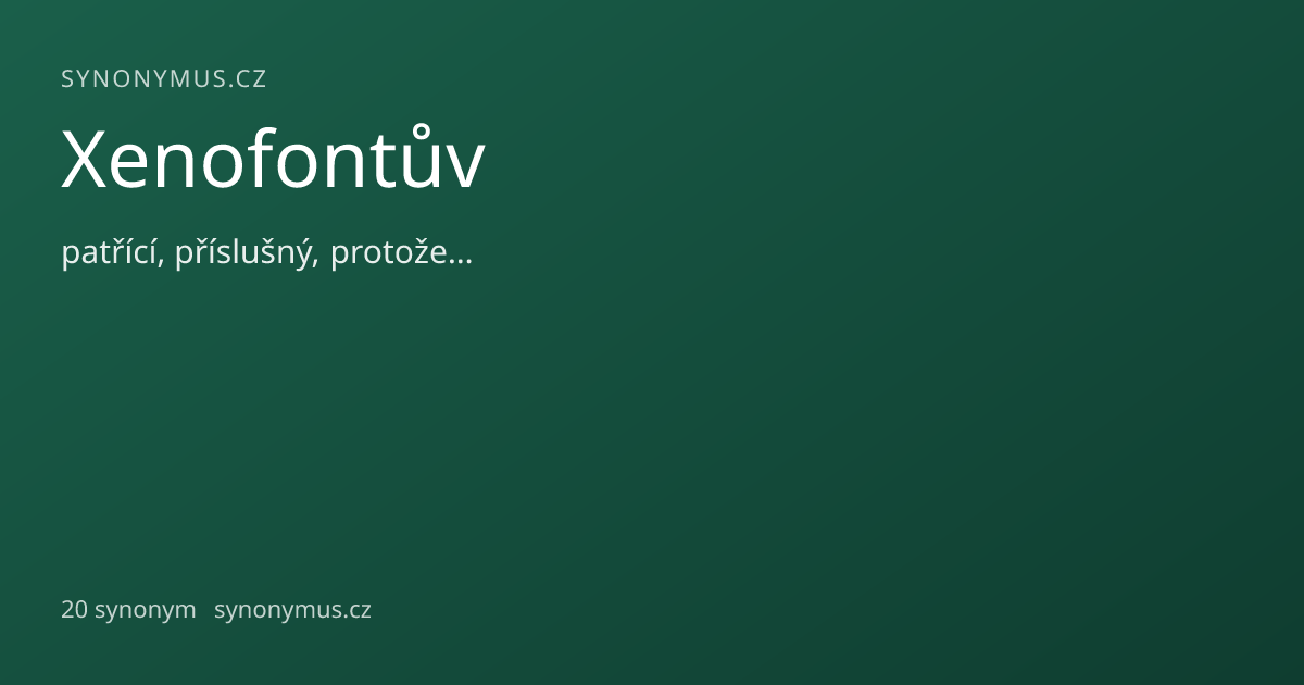 Náhled odkazu: Xenofontův