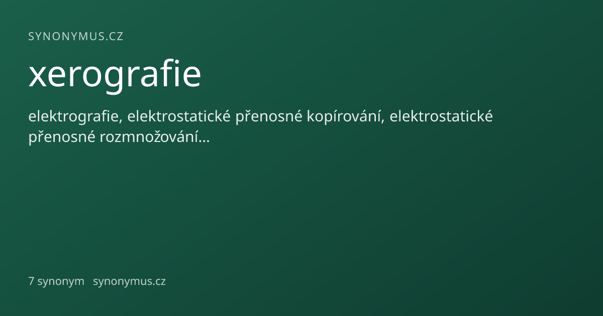 Náhled odkazu: xerografie