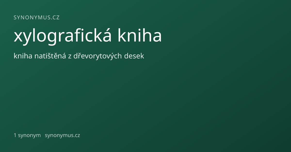 Náhled odkazu: xylografická kniha
