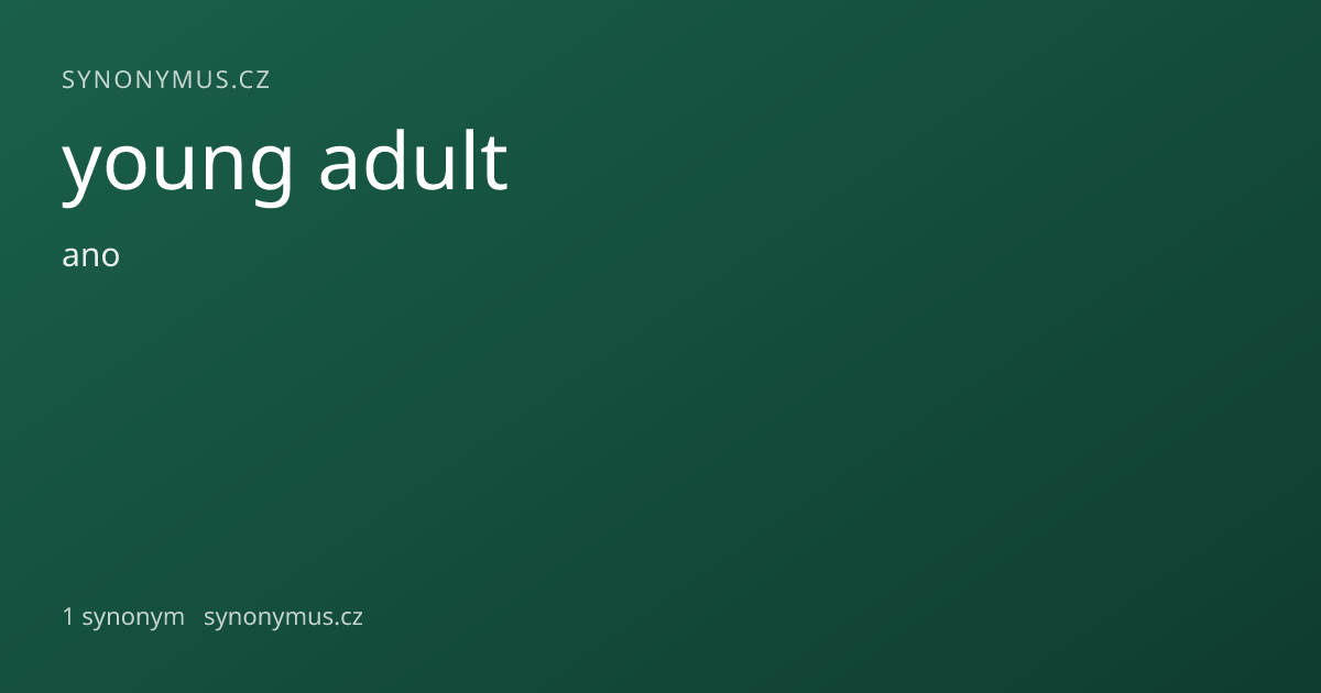 Náhled odkazu: young adult