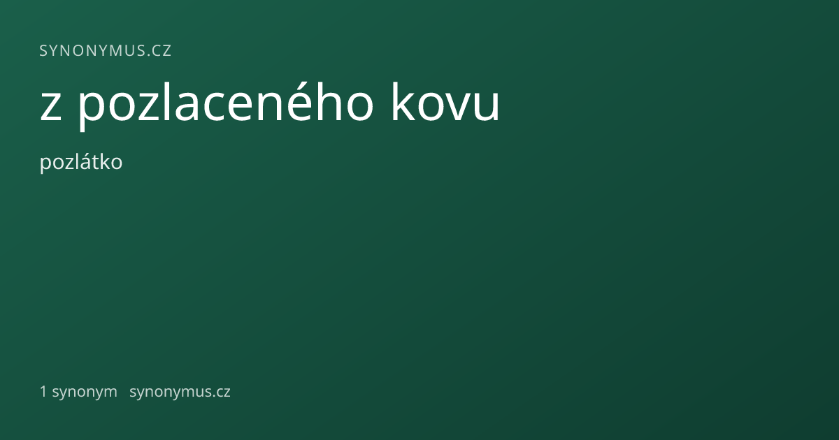 Náhled odkazu: z pozlaceného kovu