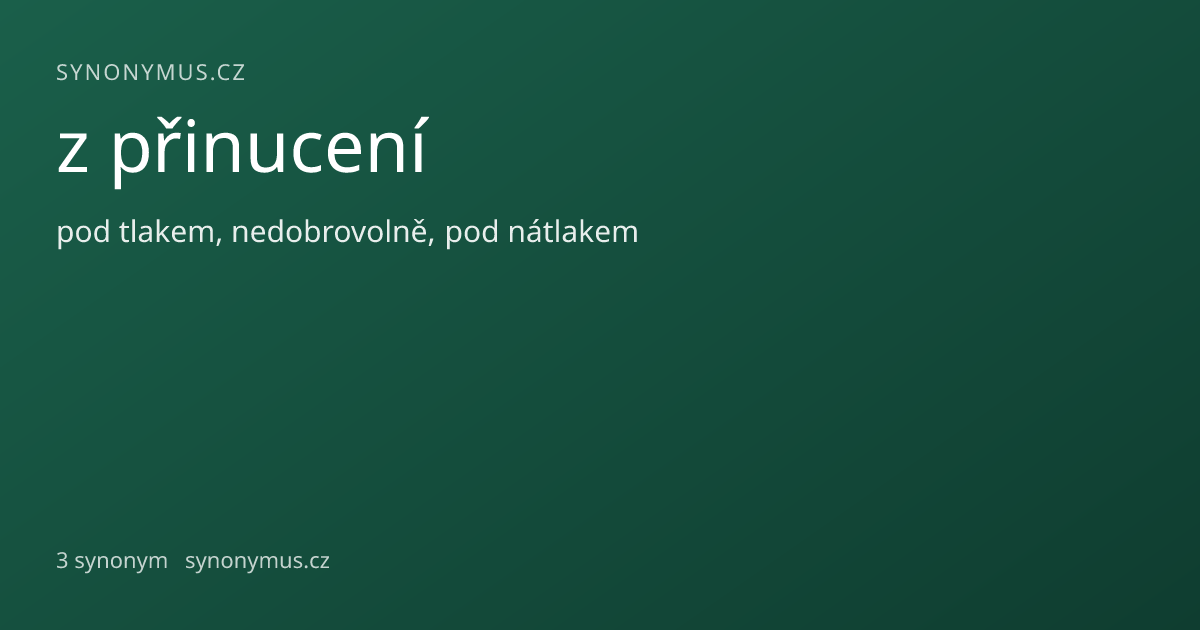 Náhled odkazu: z přinucení