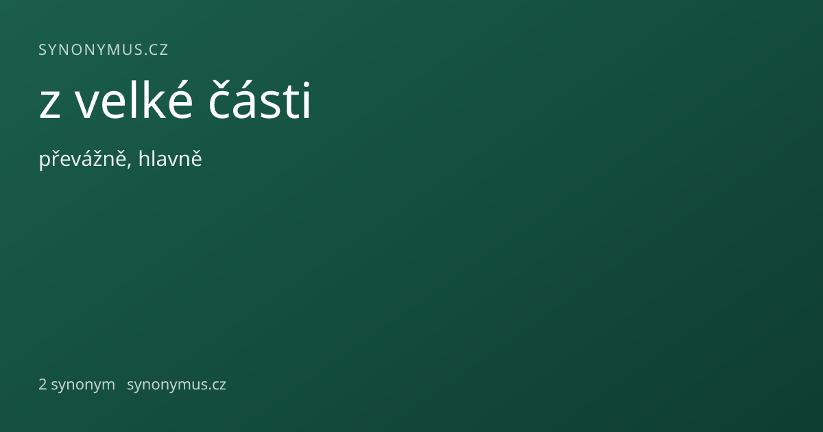 Náhled odkazu: z velké části