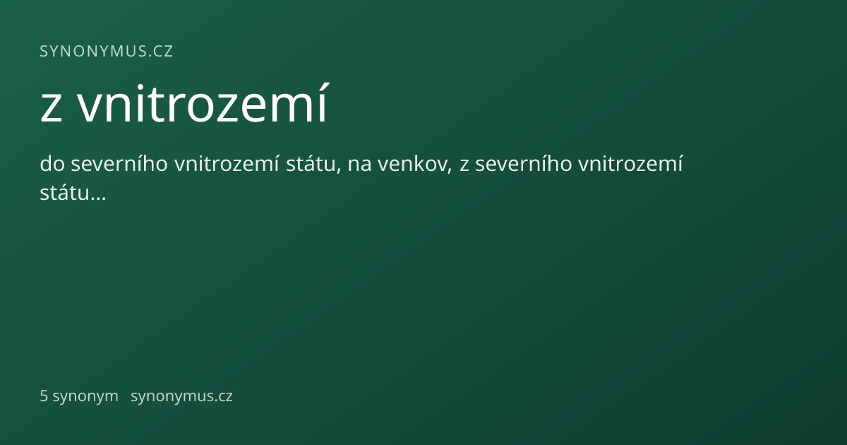 Náhled odkazu: z vnitrozemí