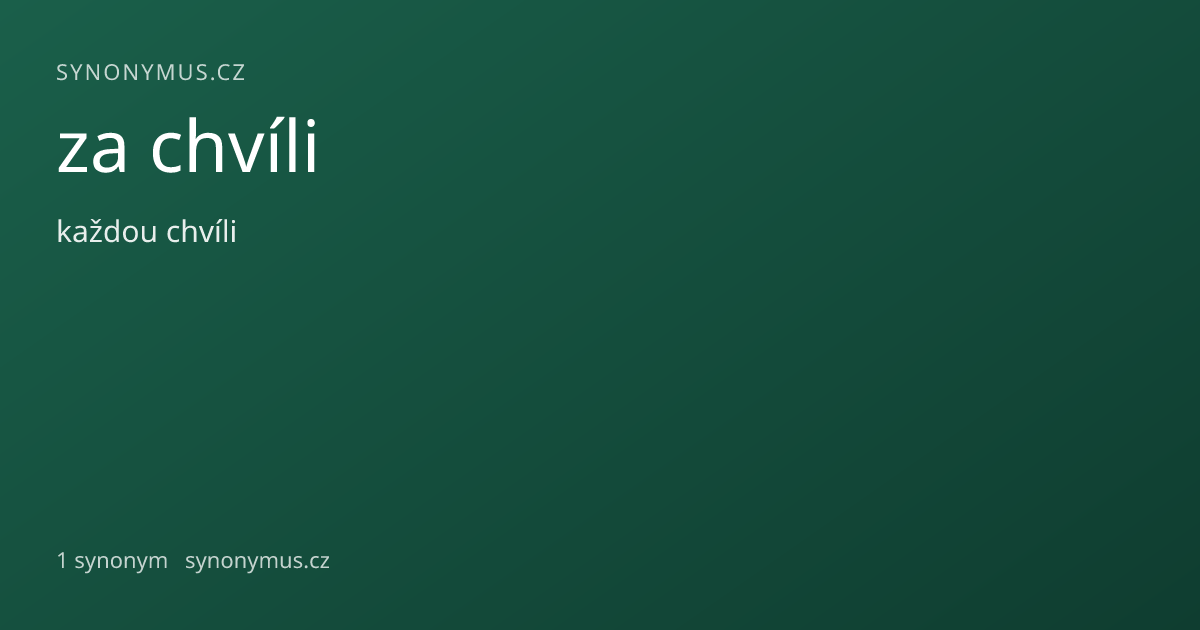 Náhled odkazu: za chvíli