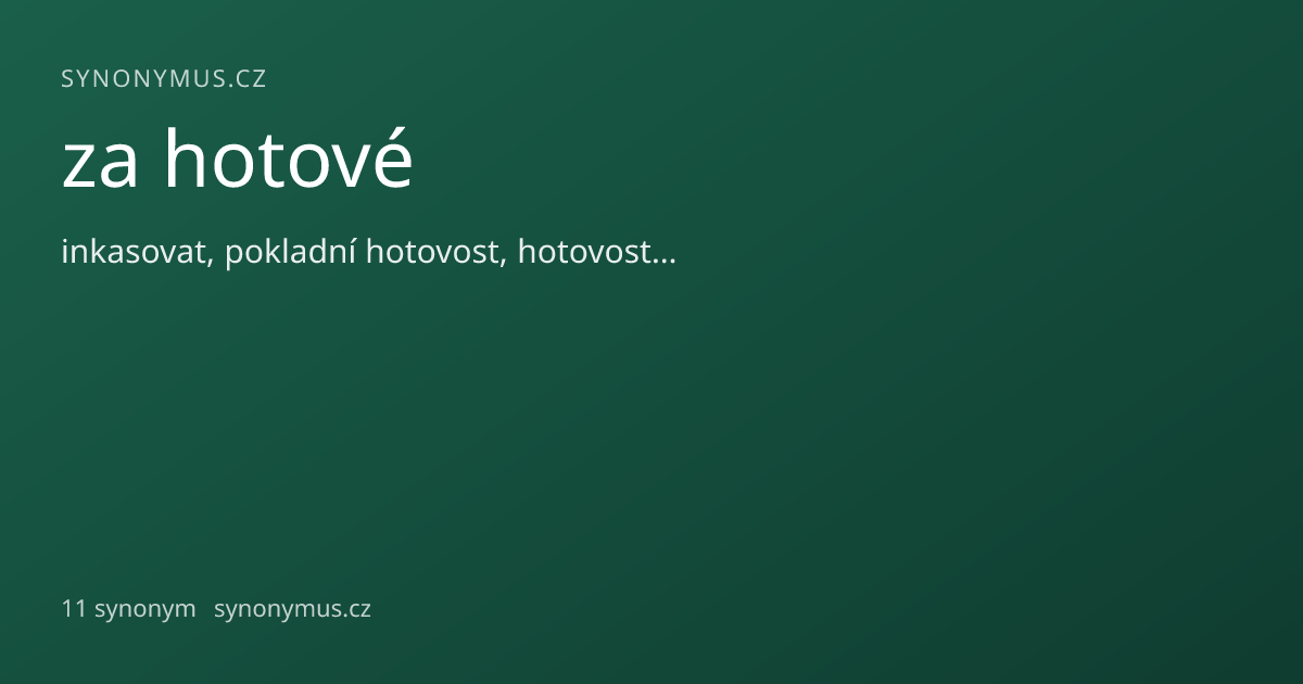 Náhled odkazu: za hotové