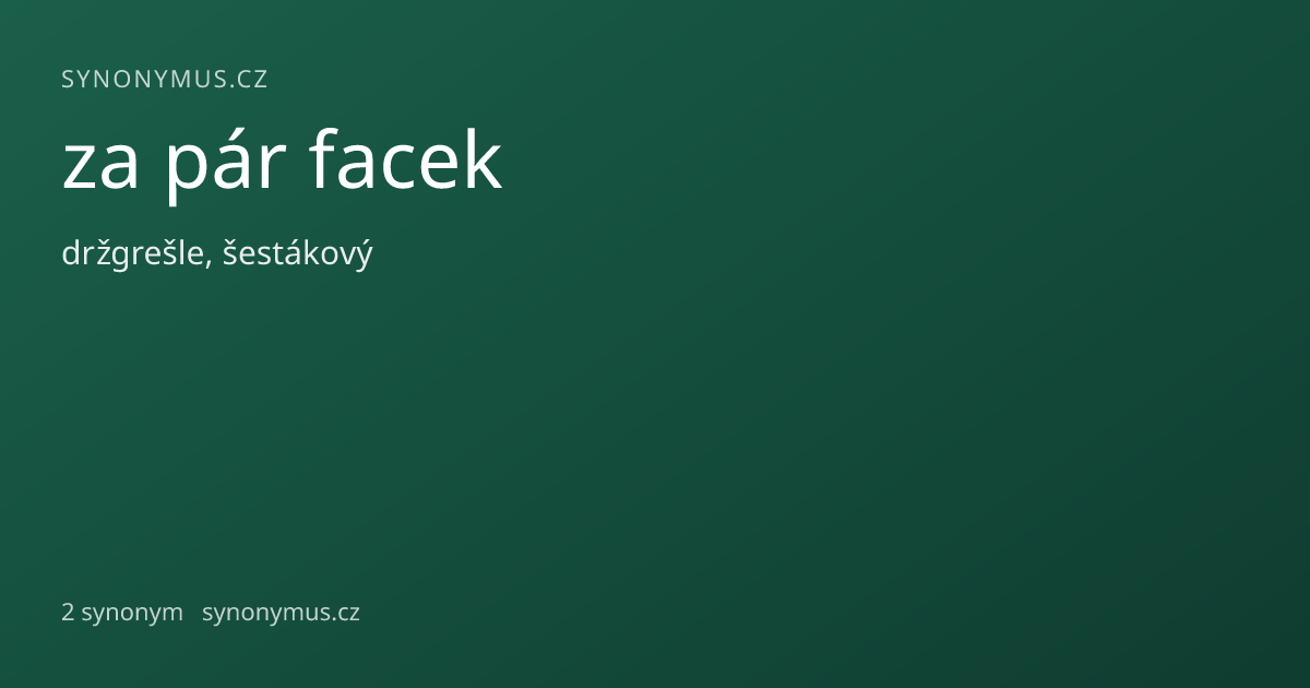 Náhled odkazu: za pár facek