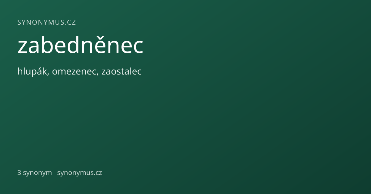 Náhled odkazu: zabedněnec