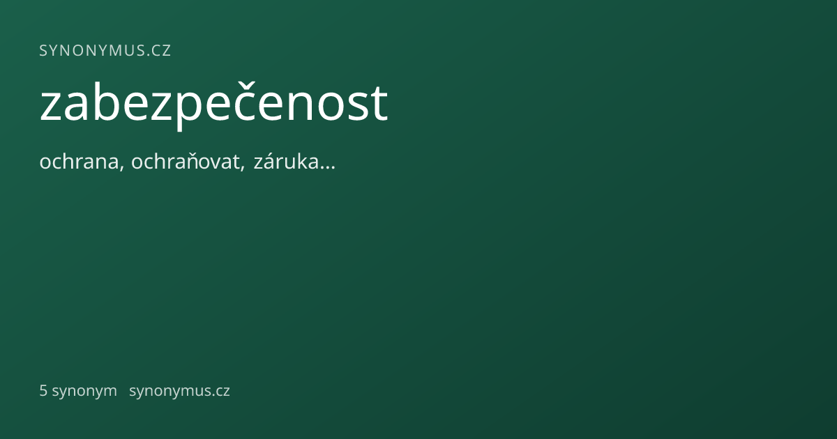 Náhled odkazu: zabezpečenost