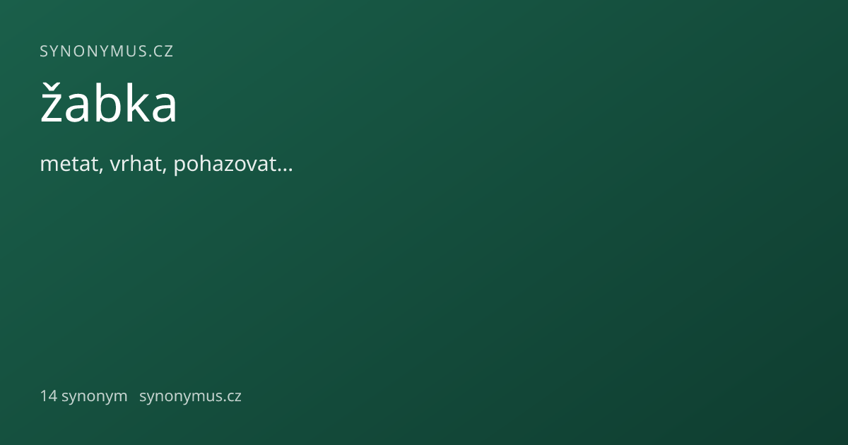 Náhled odkazu: žabka