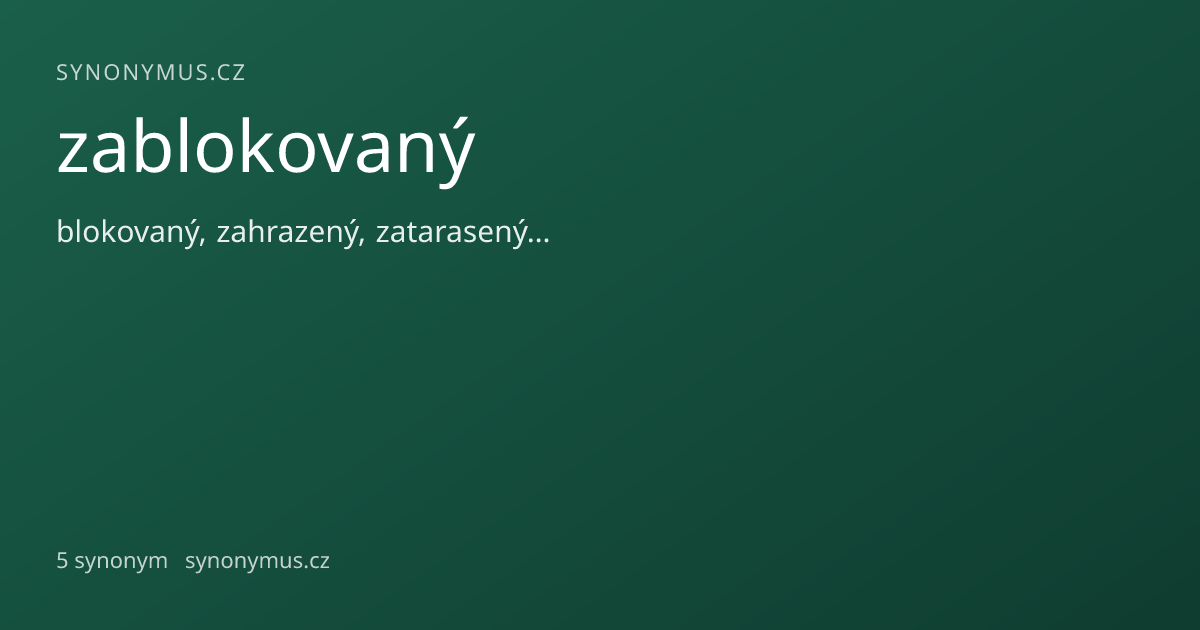 Náhled odkazu: zablokovaný