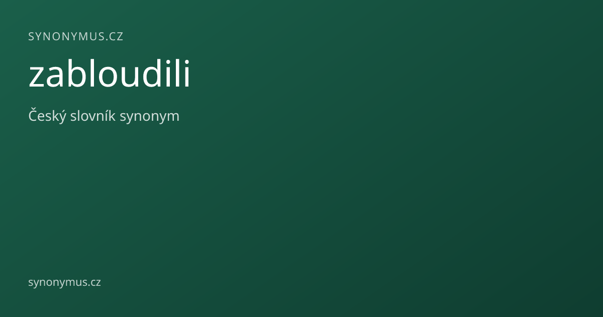Náhled odkazu: zabloudili