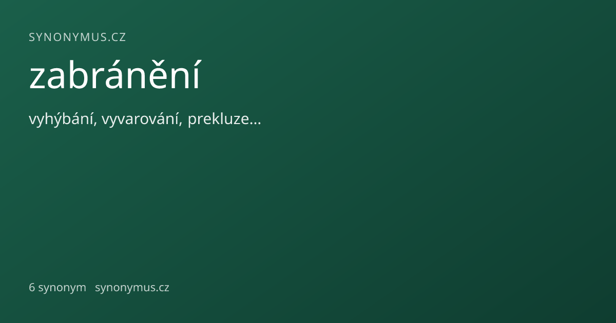 Náhled odkazu: zabránění