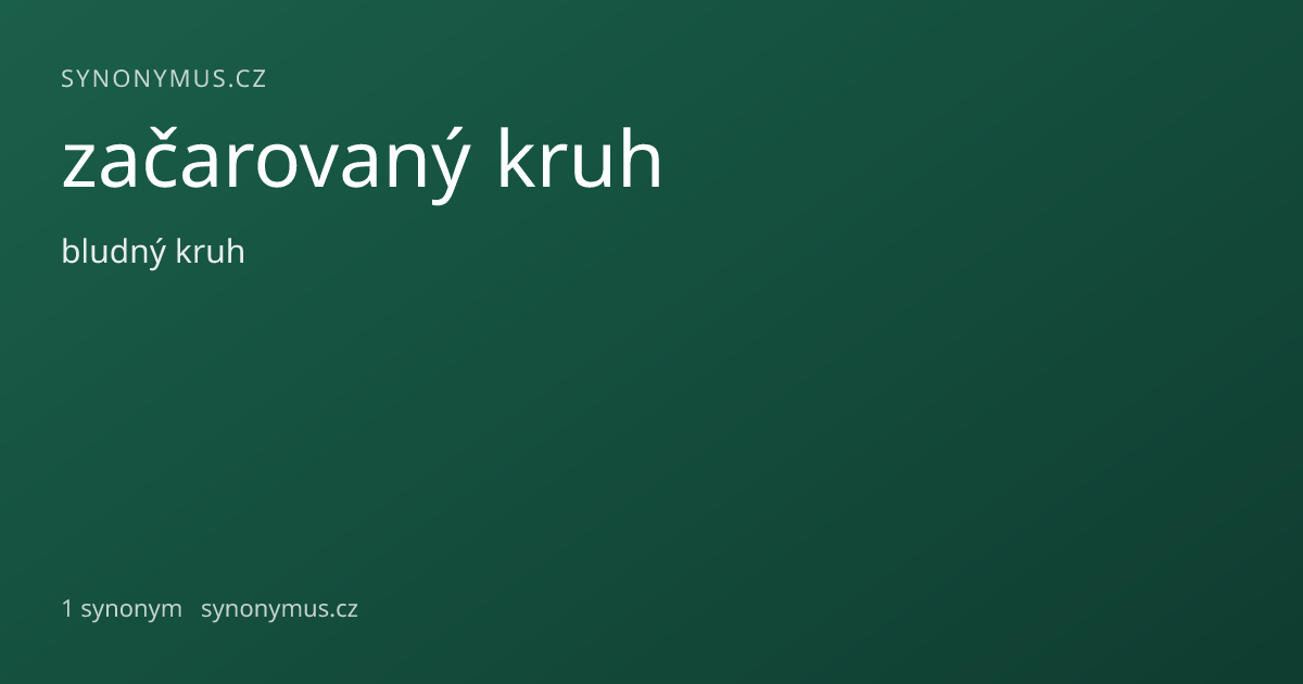 Náhled odkazu: začarovaný kruh