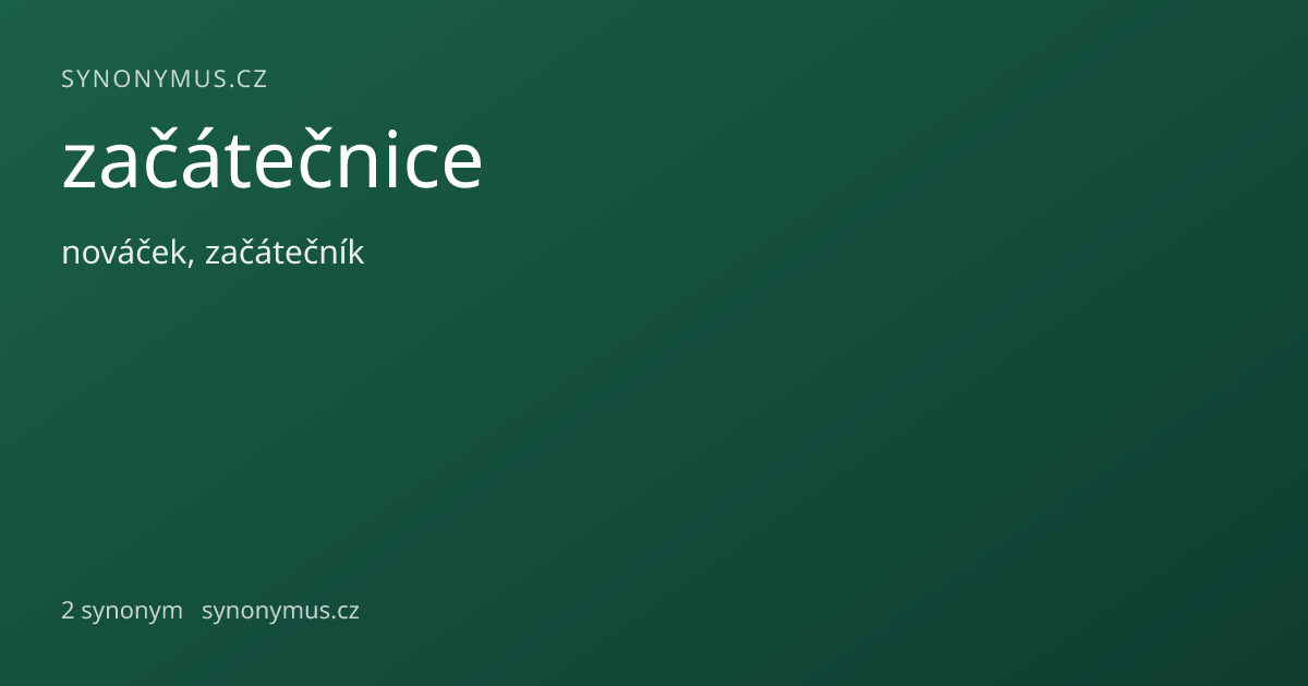 Náhled odkazu: začátečnice