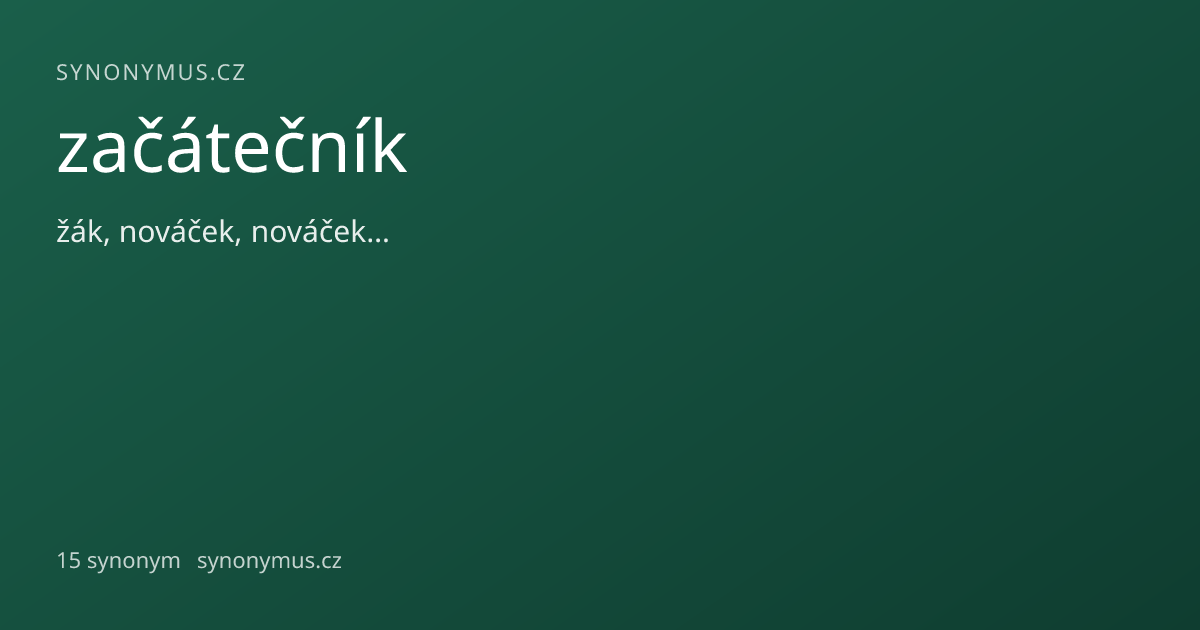 Náhled odkazu: začátečník