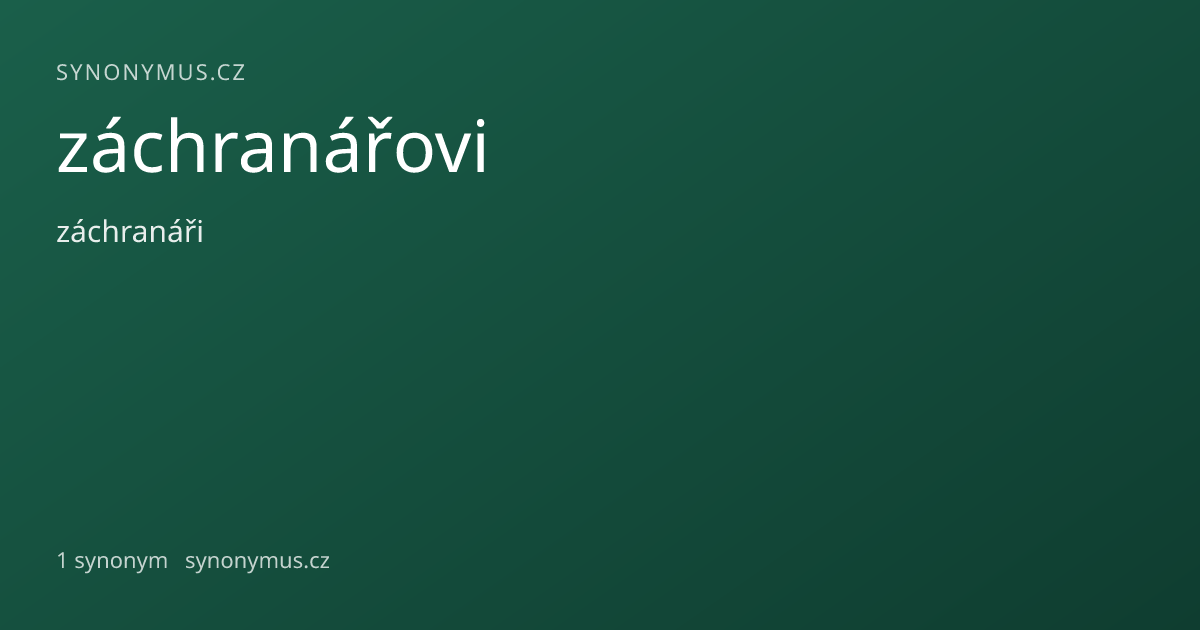 Náhled odkazu: záchranářovi