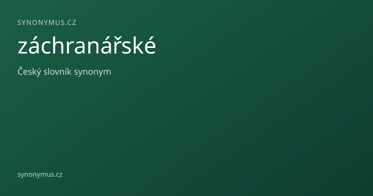 Náhled odkazu: záchranářské