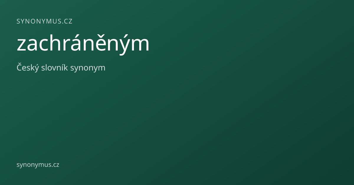 Náhled odkazu: zachráněným