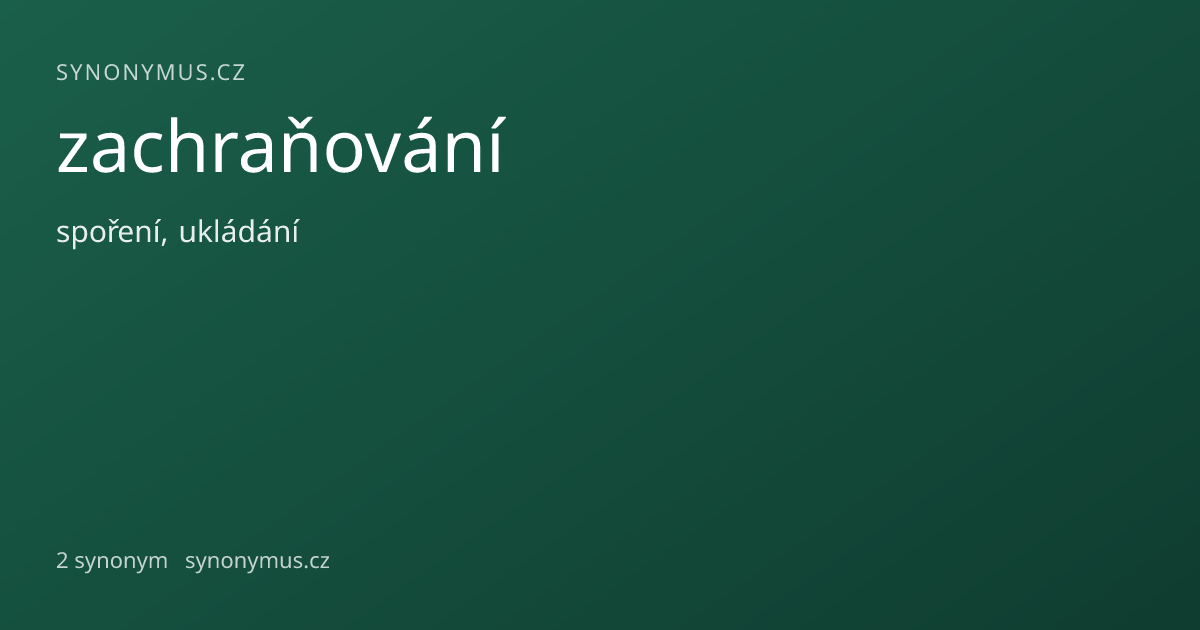 Náhled odkazu: zachraňování