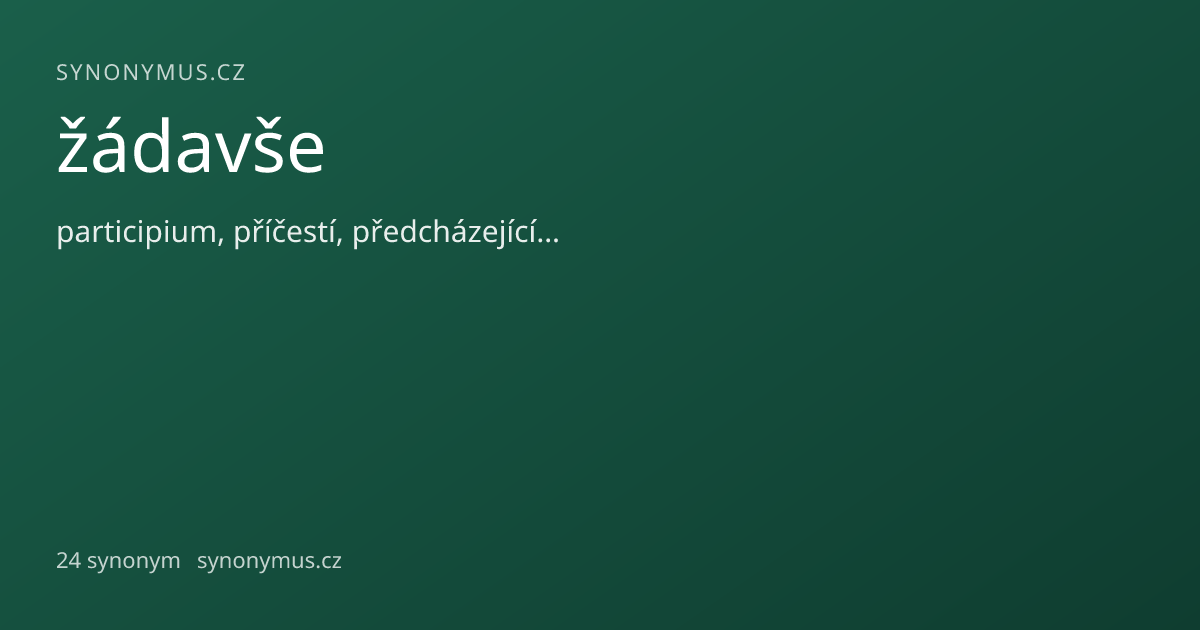 Náhled odkazu: žádavše