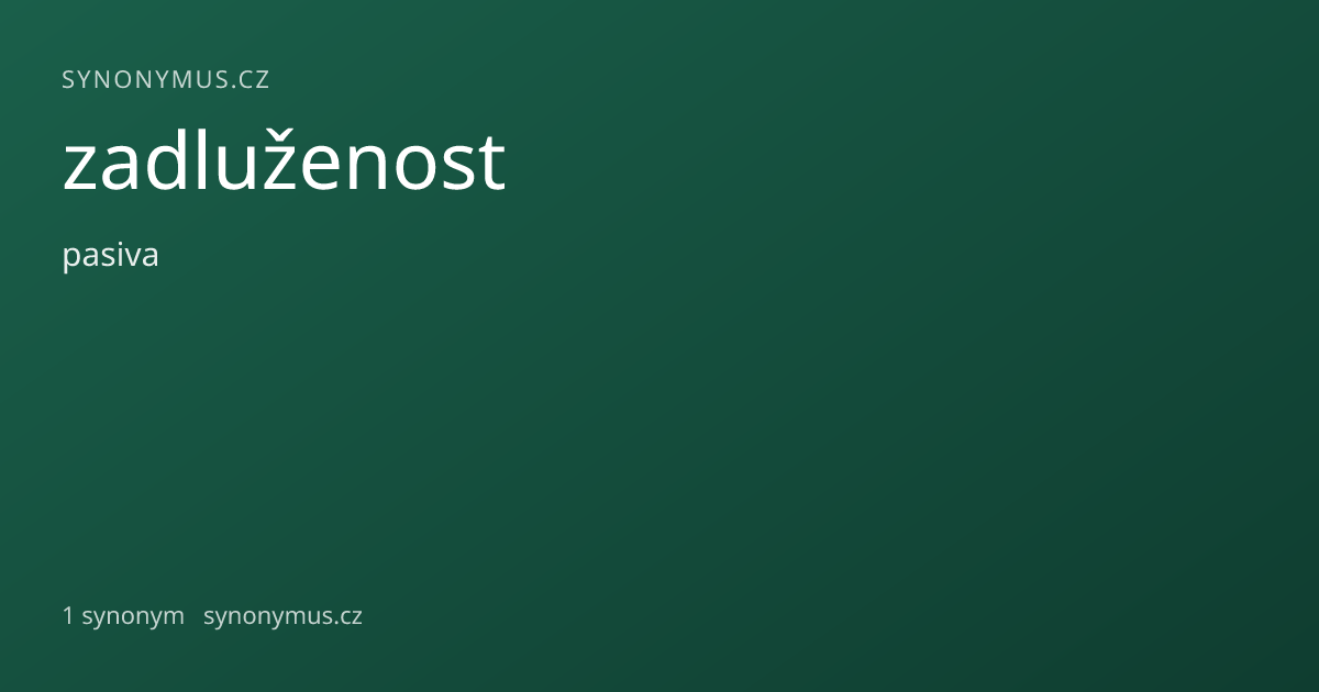 Náhled odkazu: zadluženost