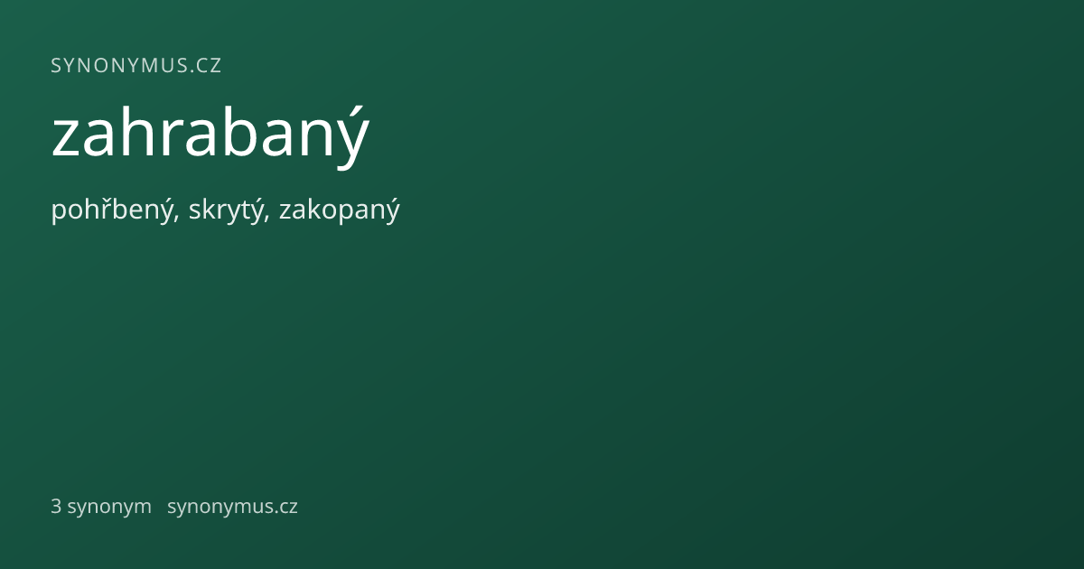 Náhled odkazu: zahrabaný
