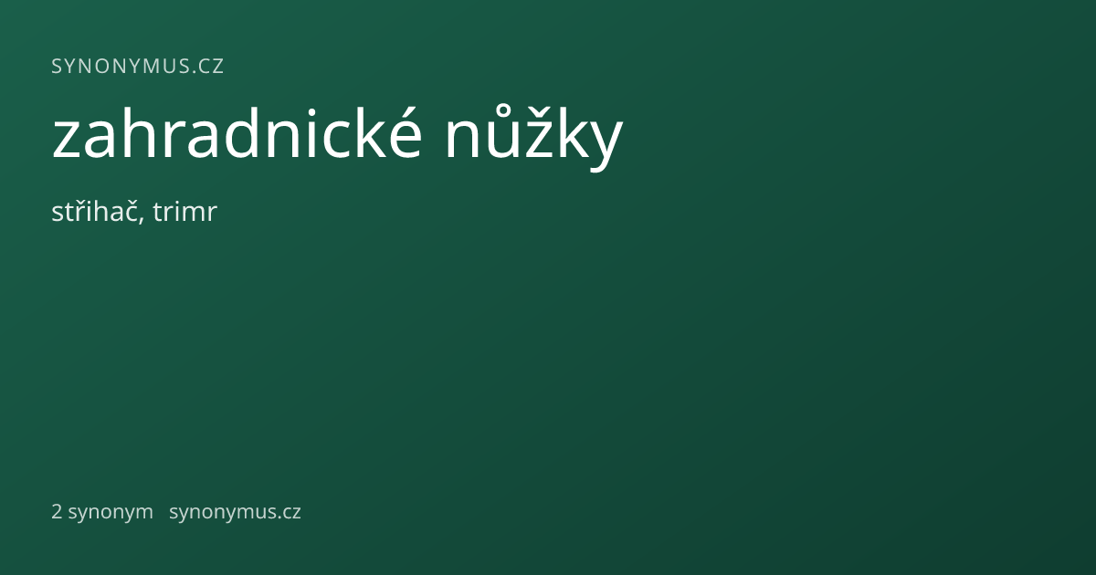 Náhled odkazu: zahradnické nůžky