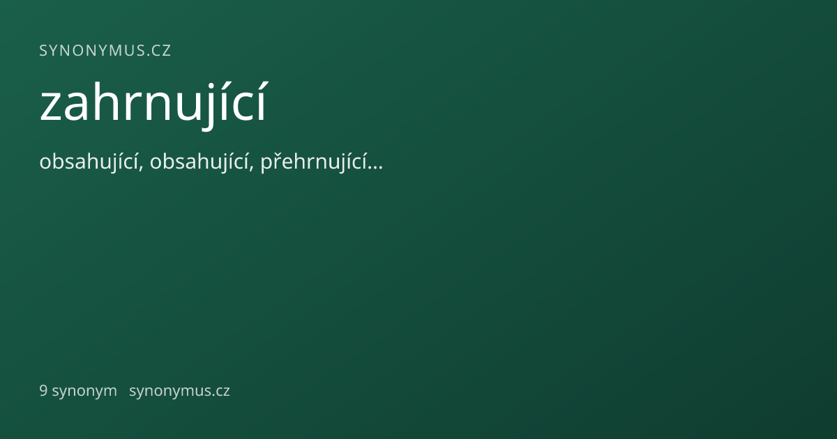 Náhled odkazu: zahrnující