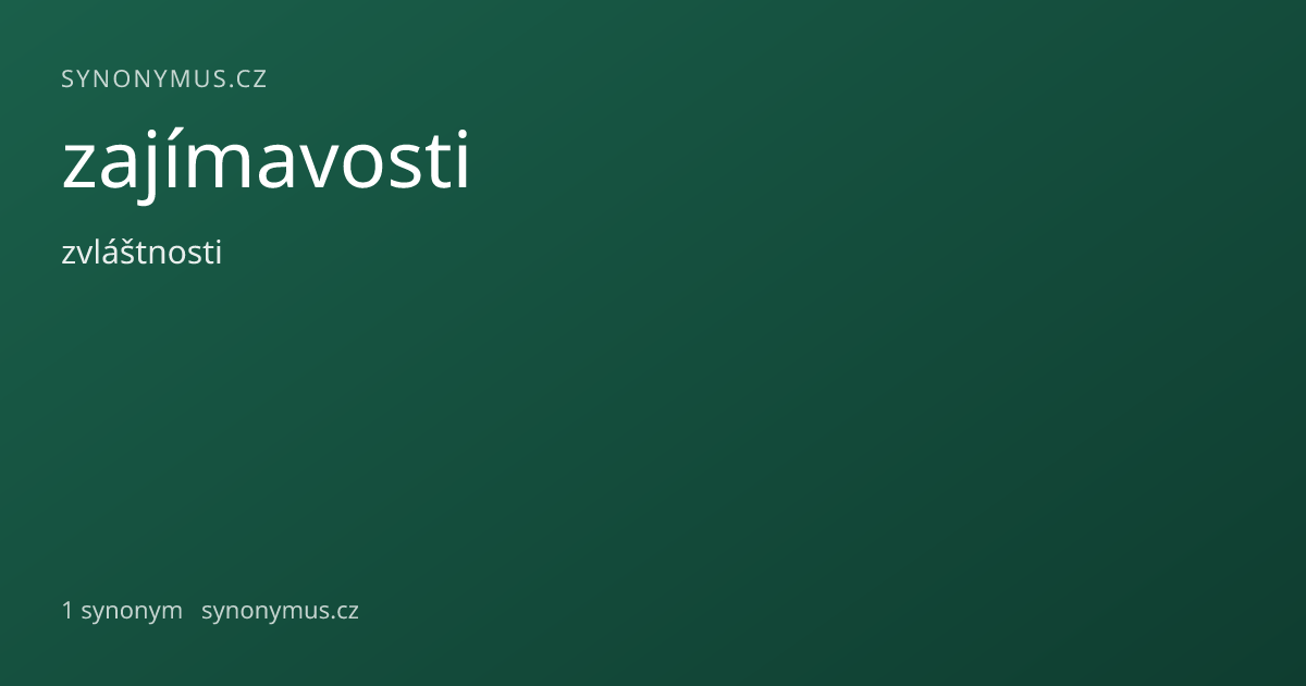 Náhled odkazu: zajímavosti