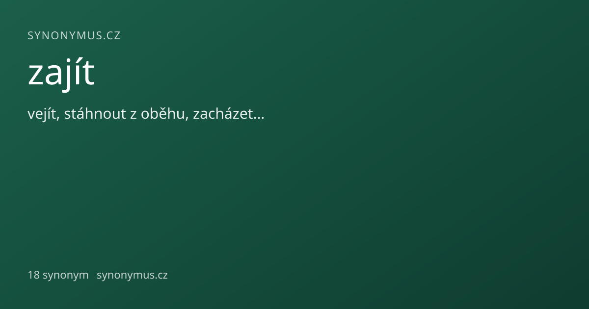 Náhled odkazu: zajít
