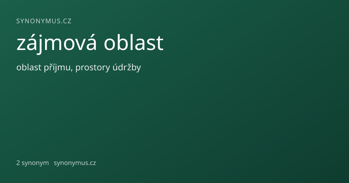 Náhled odkazu: zájmová oblast
