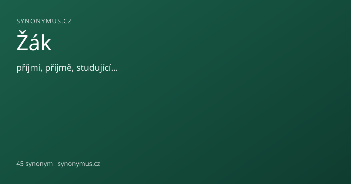 Náhled odkazu: Žák